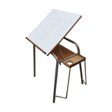 Drawing table of vintage architect designer 1960