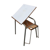 Drawing table of vintage architect designer 1960