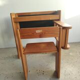 Foldable pine children's desk