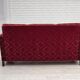 1950s, Danish 3-seater sofa, furniture velour, oak wood.