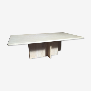 Rectangular travertine coffee table 70/80