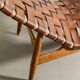 Danish Modern Wooden Chaise Lounge Chair by Arne Vodder, 1950s