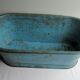 Doll bathtub, blue sheet toy, brass faucet, 1880-1900 era