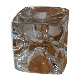 Bougeoir en cristal de bohême Rudolf Jurnikl pour Rudolfova 60'S