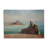 Rocks on the shores of the South of France