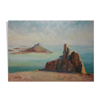 Rocks on the shores of the South of France
