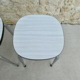 Pair of formica stools from the 60s