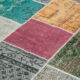 Handwoven Anatolian Contemporary 205 cm x 301 cm Multicolor Patchwork Carpet