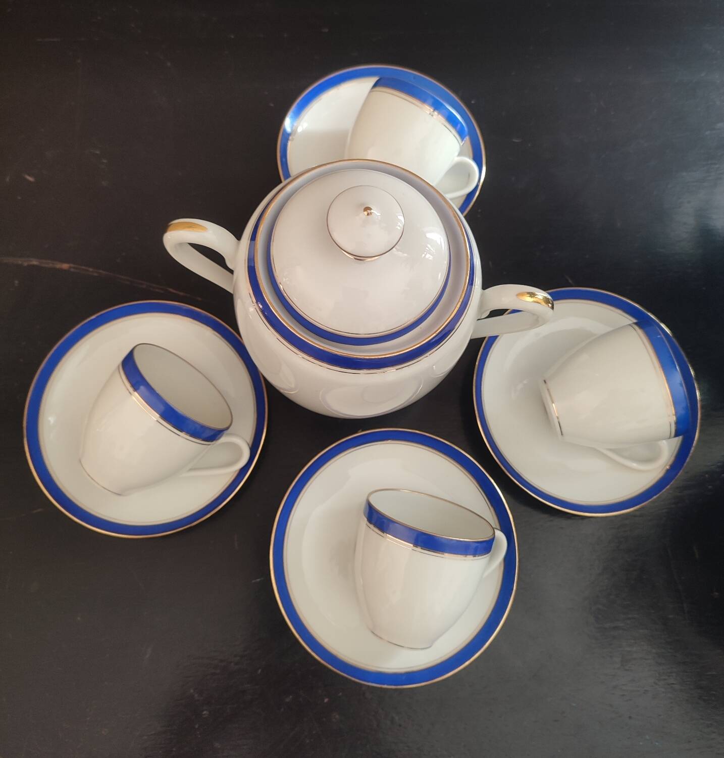 Limoges Porcelain coffee service 4 cups
