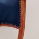 Vintage wood and antique brass bar stool