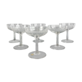 SUITE OF 6 CUPS TO CHAMPAGNE SAINT LOUIS MODEL SAPHO IN CRISTAL
