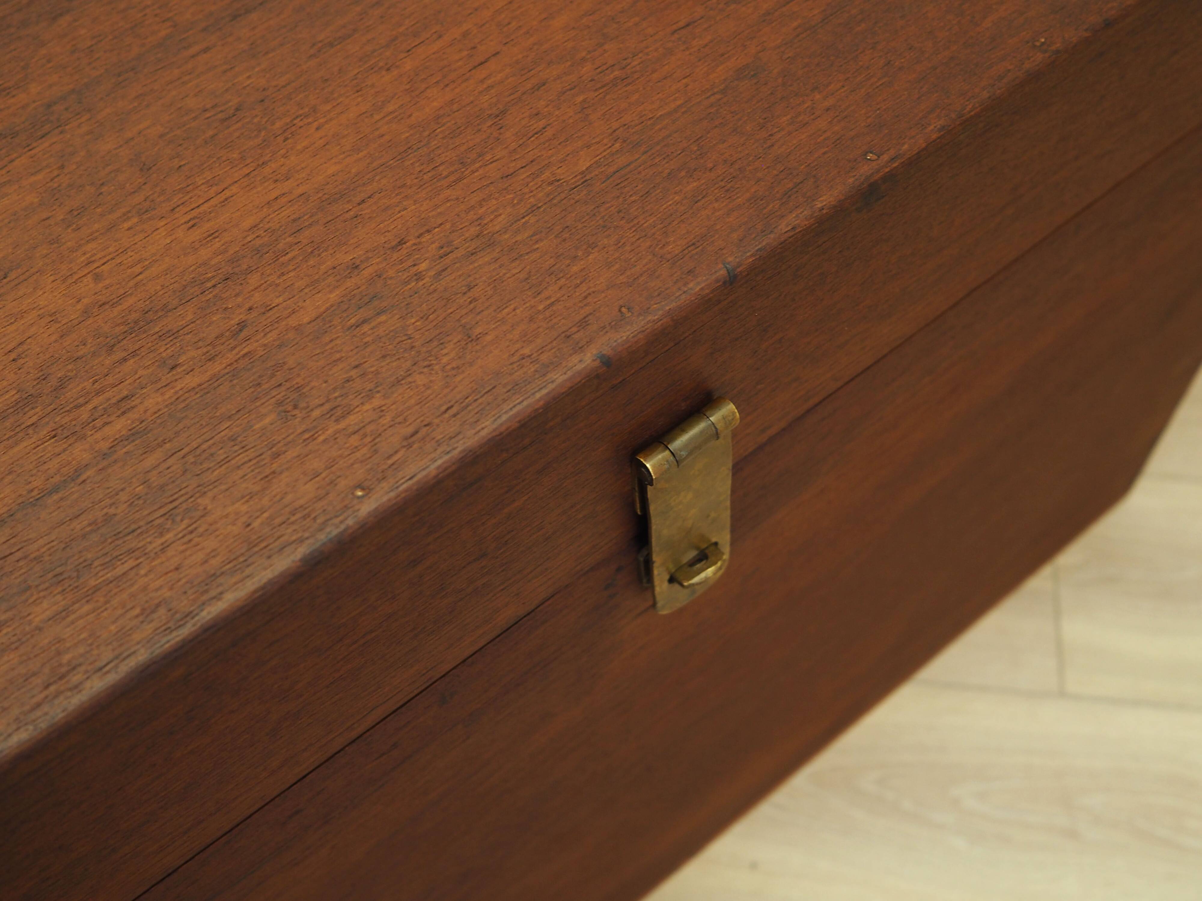 Teak chest, Scandinavian design, 1960s, production: Denmark