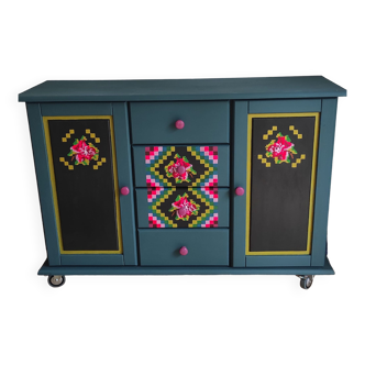 Hand-painted sideboard