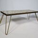 Mid Century Mosaic Plant Stand with orgin Hairpin Legs, 1950s