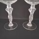 Two Bayel crystal wine glasses Bacchus Venus.