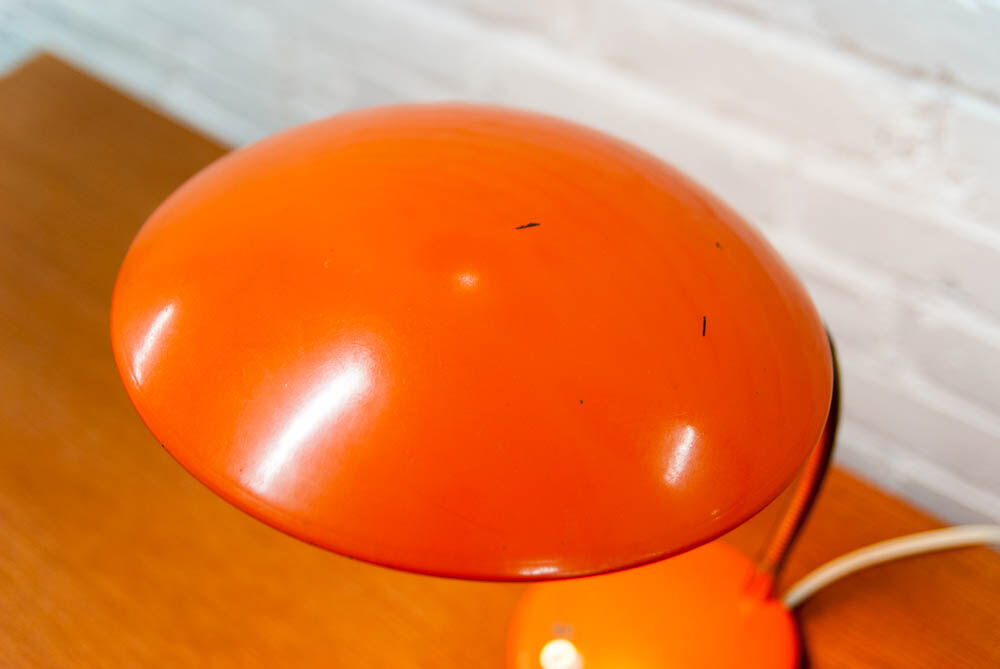 Vintage bedside lamp orange