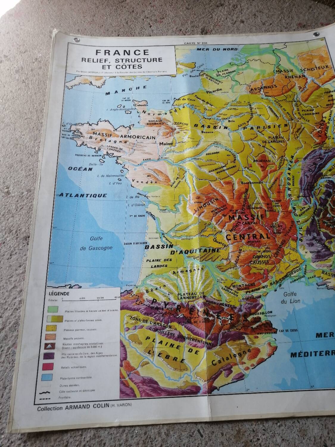 Old school map france ed. hatier armand colin