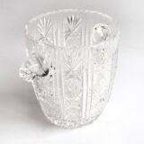 Cut crystal ice bucket