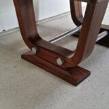 Table Art deco Gaston Poisson en acajou