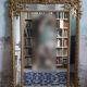 Miroir à parcloses et fronton 180x119cm