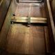 Oval drop-leaf coffee table