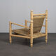 Chaise longue en herbe de mer tissée, France, années 1970