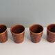 Sarreguemines pitcher and goblets, France 1970s
