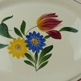 Flat oval décor Selestat, Schlettstadt, from Sarreguemines