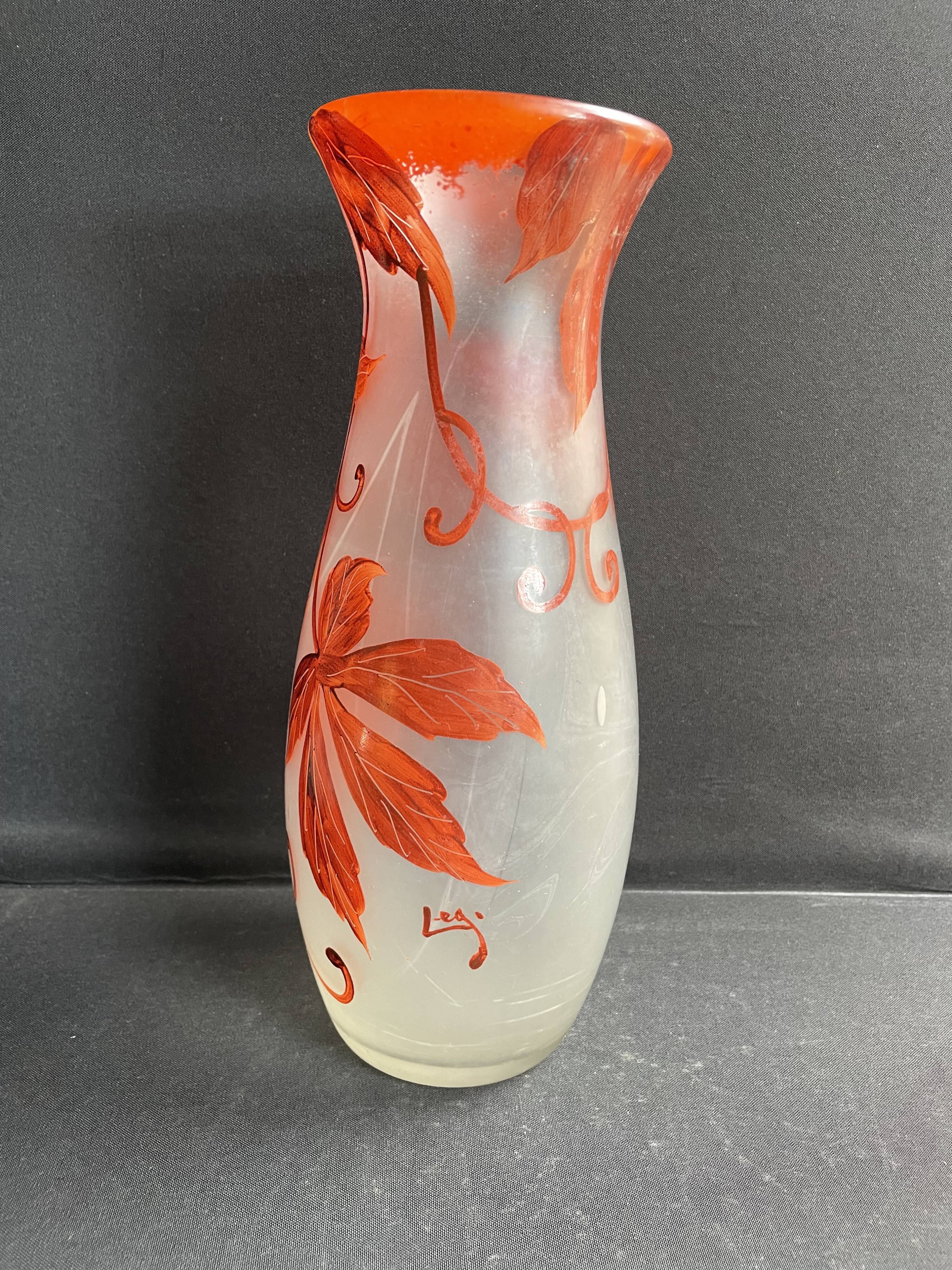 FT Legras vase signed – Art Nouveau