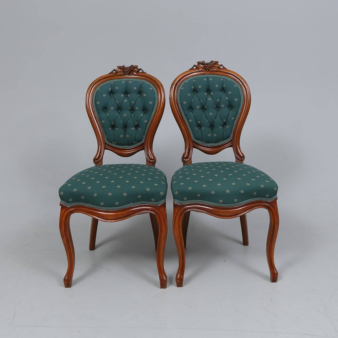 Pair of Neo-Rococo Chairs — Late 19th Century — Classic Salon Elegance