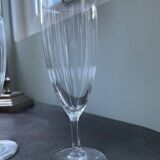 2 ancient engraved blown glass flutes