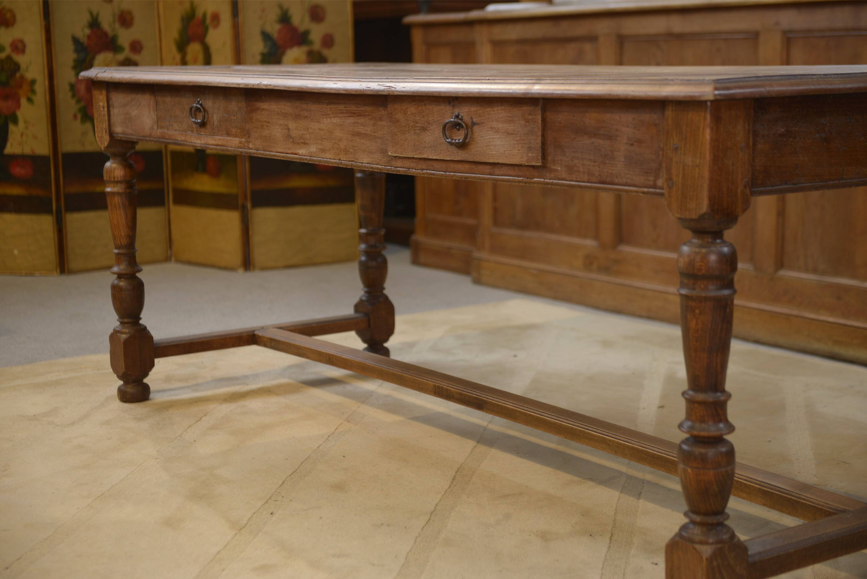Farm table in beech from the late 19th century.