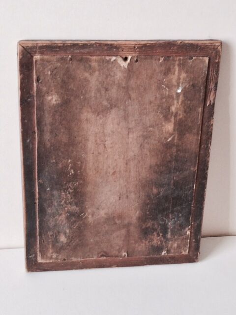 Small pitch pine frame mirror