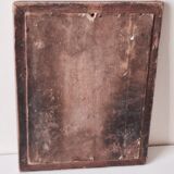 Small pitch pine frame mirror