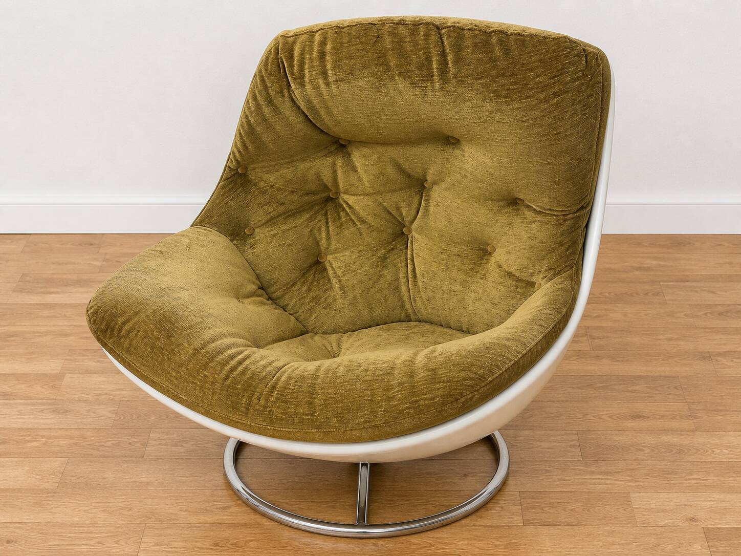 Armchair by Michel Cadestin, 1970s, reupholstered.