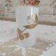 White porcelain vase decoration foliage gold "Léonard Paris" decoration Montebello