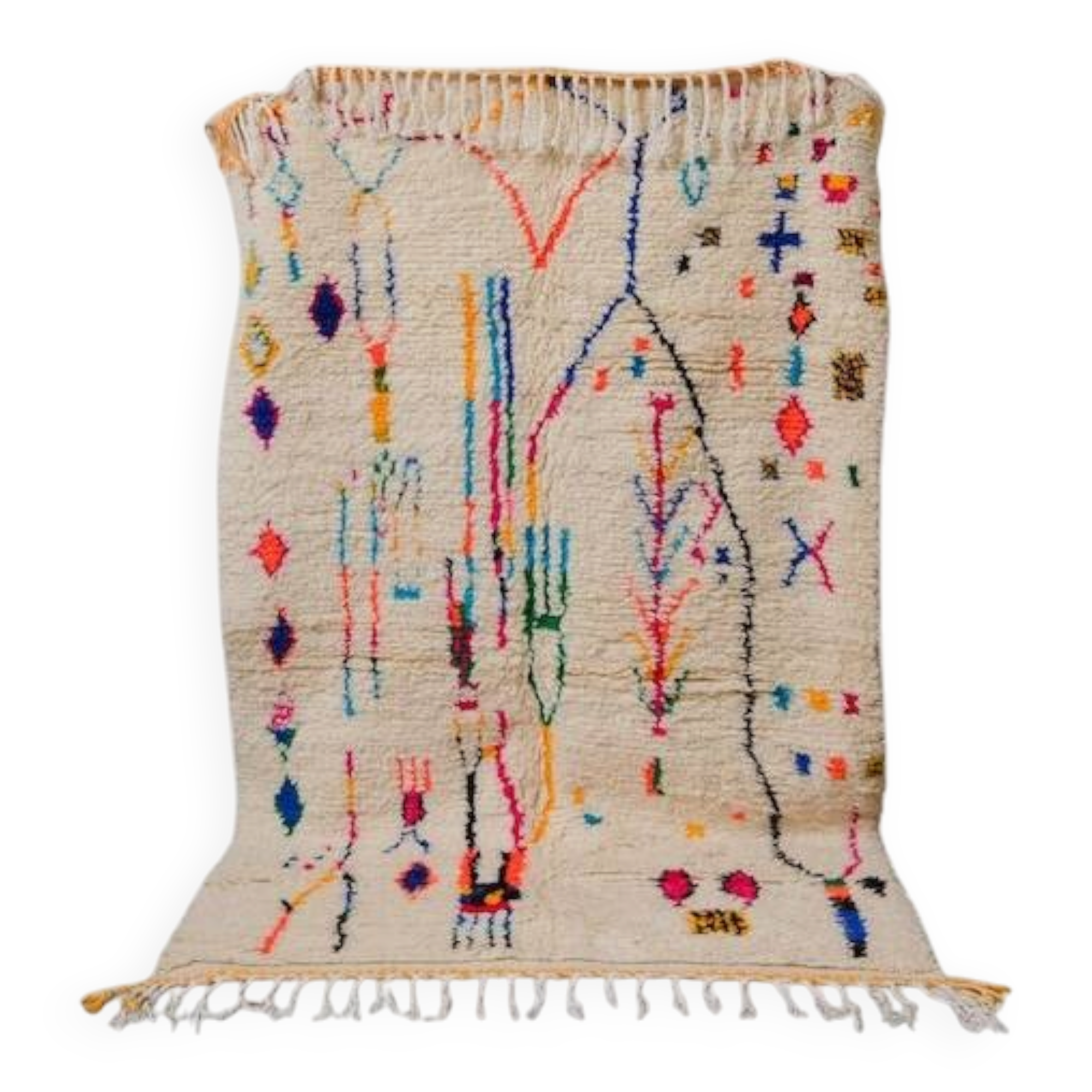 Berber Moroccan rug decorated 250cm x 150cm