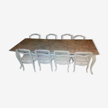 Table and 10 chairs