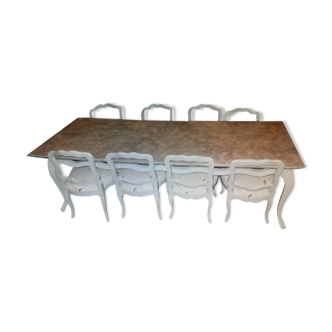 Table and 10 chairs