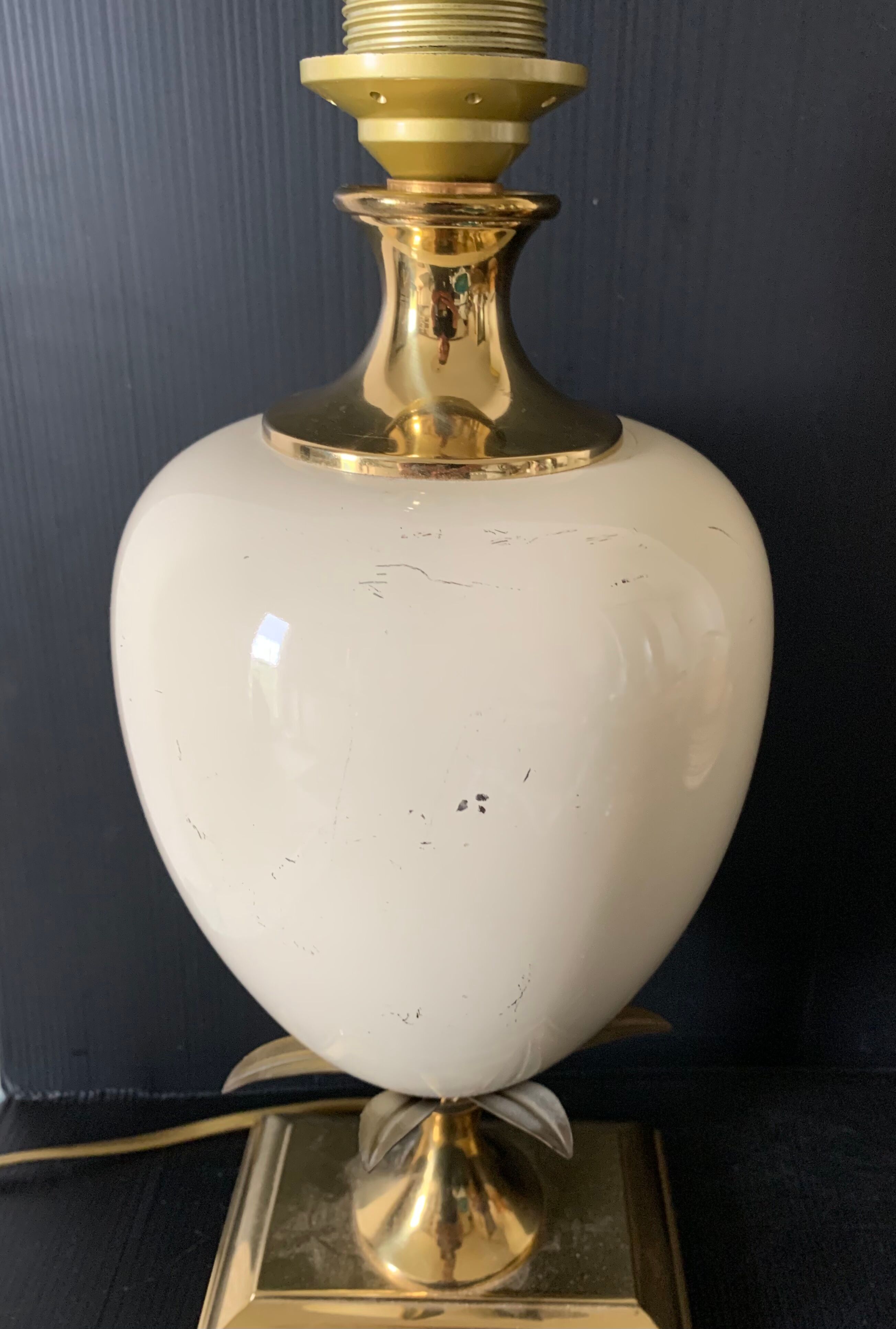 Lampe lle dauphin beige