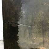 Fireplace plate "reading girl in front of the fire"