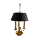 Hot water bottle lamp, 3 lights in bronze Lucien Gau, XXth