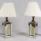 Stephane Davidts. Set of 2 table lamps by WKR, Hollywood Regency, Germany, 1980s.