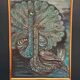 Original X Large European Oil On Canvas – “Peacocks” By Covey/Givell – Dated 1974 – Vintage & Framed
