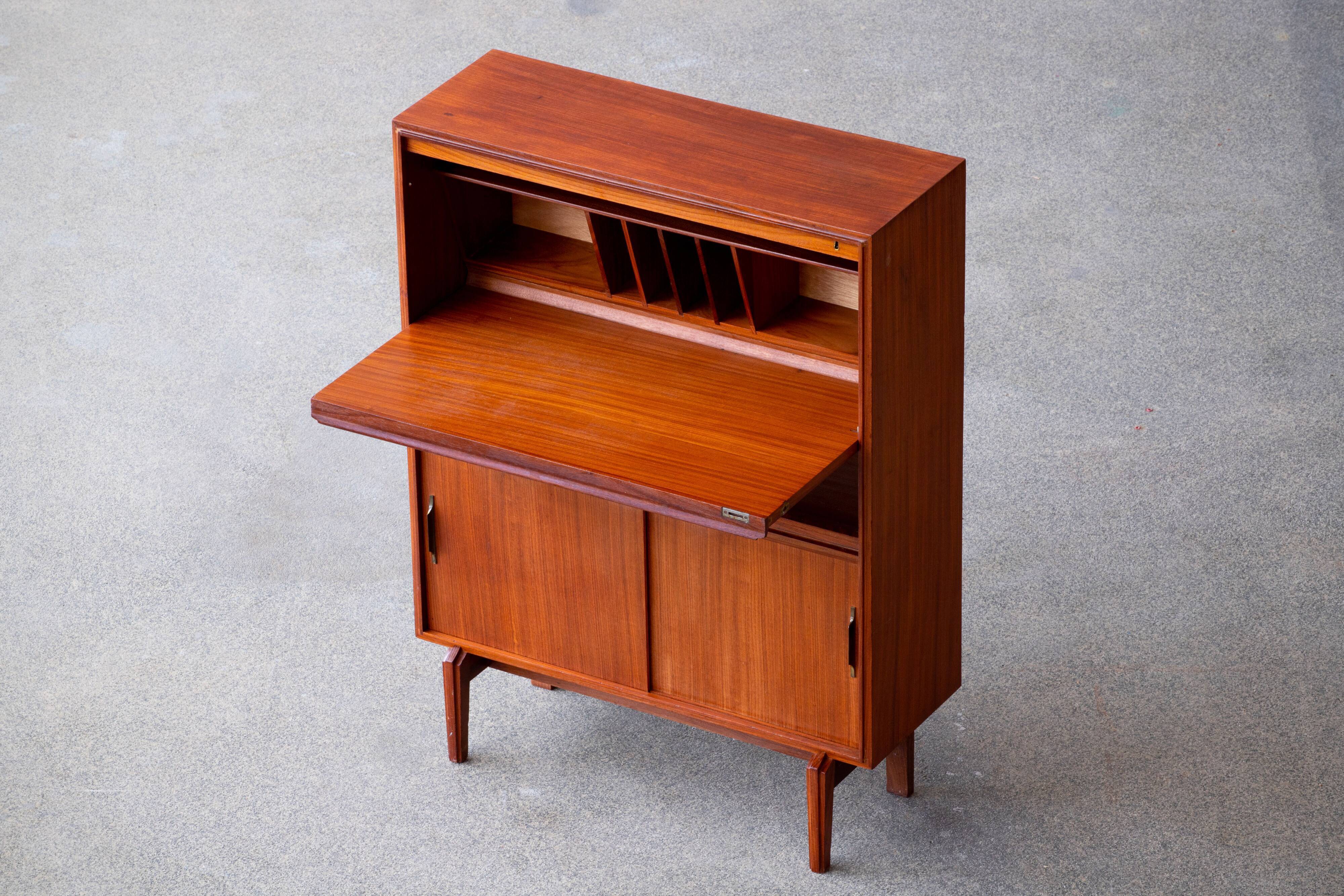 Scandinavian secretary in teak 1960