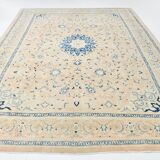 Grand Tapis Persan Ancien – Motifs Médaillon, Laine Nouée Main, 289x376 Cm
