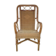 Fauteuil rotin bambou vintage 1960