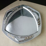 Art Deco Style silver metal presentation tray