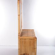 Vintage faux bamboo dressing table 'natural beauty' 1980s France