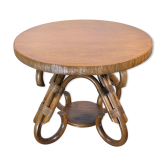 Rattan coffee table year 70
